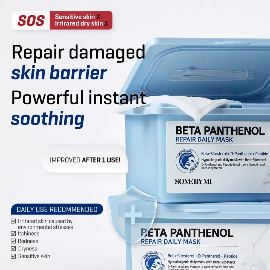 SOME BY MI - Beta Panthenol Repair Daily Mask - 30pcs