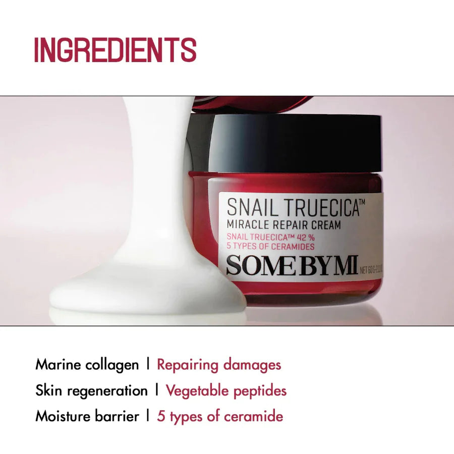 SOME BY MI - Snail Truecica Miracle Repair Cream - 60g