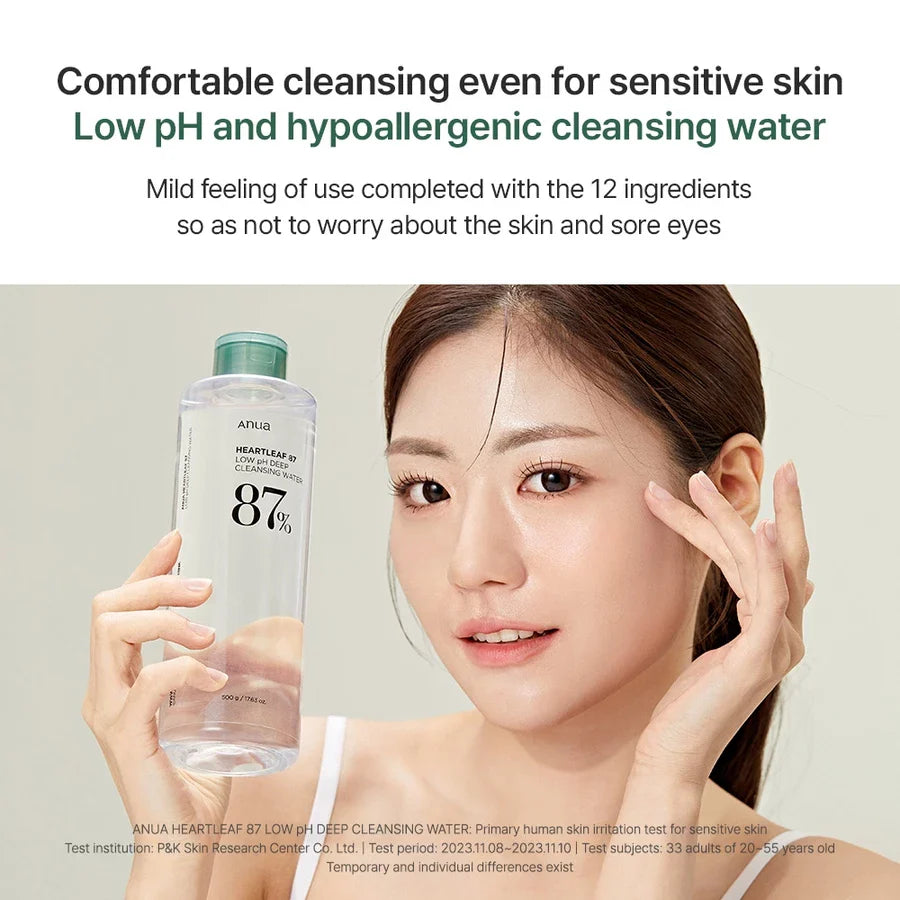 ANUA - Heartleaf Low pH Deep Cleansing Water - 500g