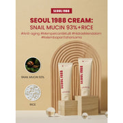 KSECRET - SEOUL 1988 Cream : Snail Mucin 93% + Rice - 100ml