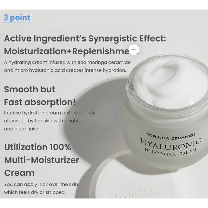 heimish - Moringa Ceramide Hyaluronic Hydrating Cream - 50ml