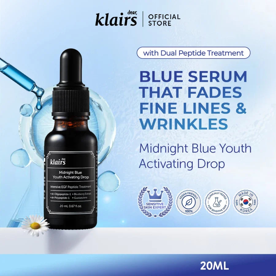 A rack of skincare