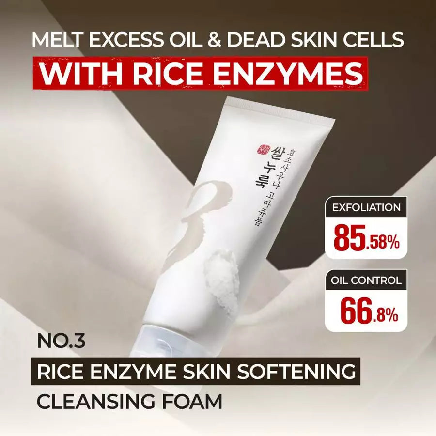 numbuzin - No.3 Rice Enzyme Skin Softening Cleansing Foam - 170ml