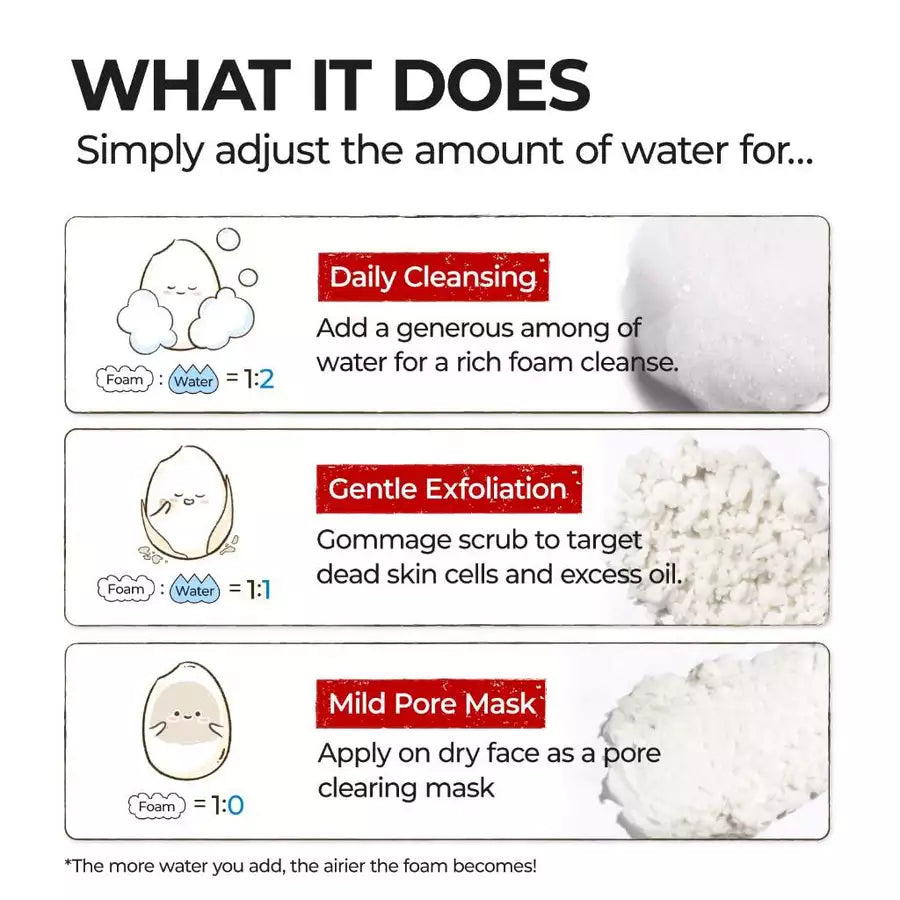 numbuzin - No.3 Rice Enzyme Skin Softening Cleansing Foam - 170ml