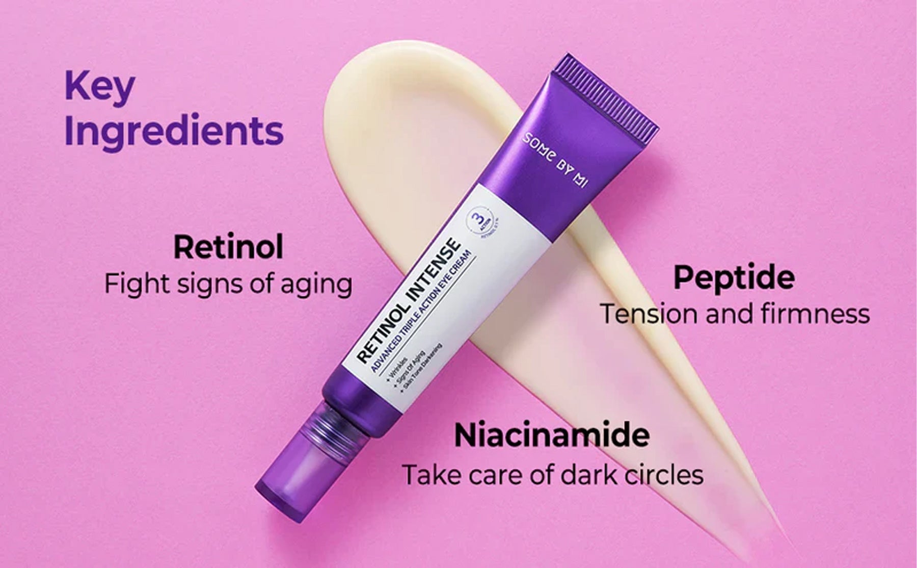 SOME BY MI - Retinol Intense Advanced Triple Action Eye Cream - 30ml
