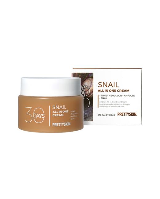 PRETTYSKIN - 30 Days All In One Snail Cream - 100ml