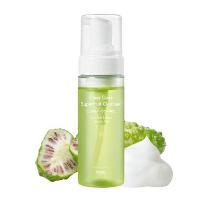 A rack of skincare