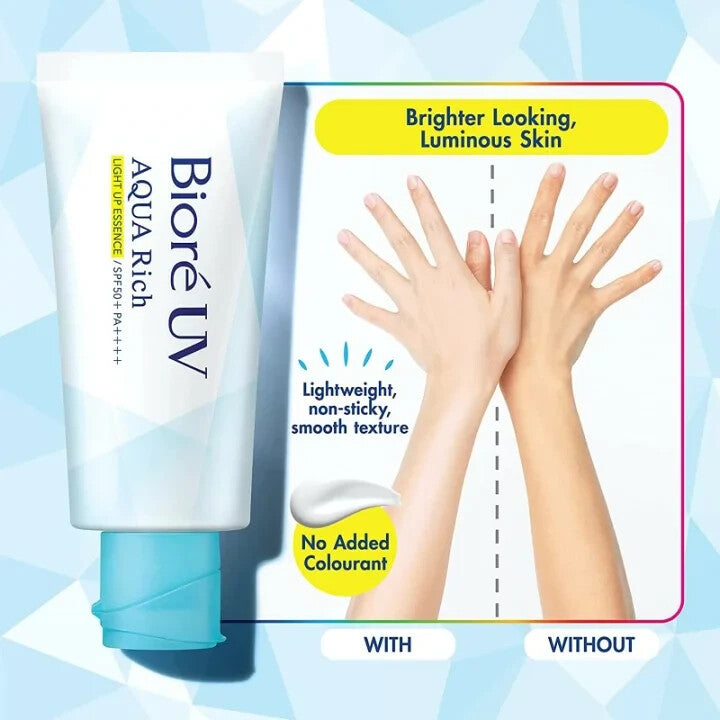 A rack of skincare