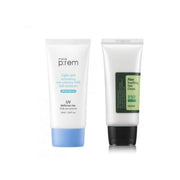 A rack of skincare