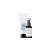 A rack of skincare