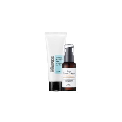 A rack of skincare