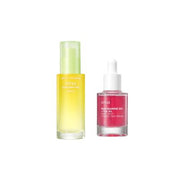 A rack of skincare