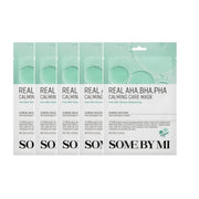 SOME BY MI - Real AHA-BHA-PHA Calming Care Mask - 1pc (5ea) Set