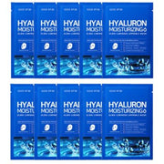 SOME BY MI - Hyaluron Moisturizing Glow Luminous Ampoule Mask (Water) - 10pcs