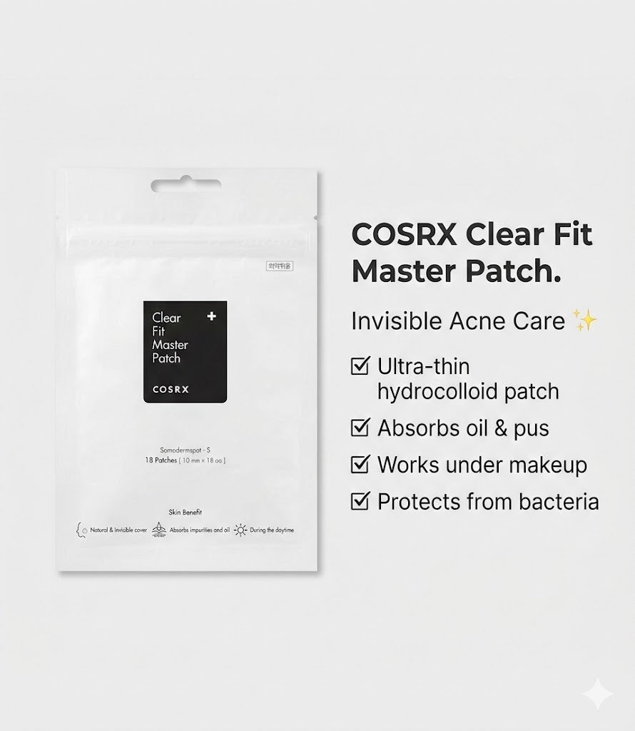 COSRX Clear Fit Master Patch Black 18 Patches (Black)