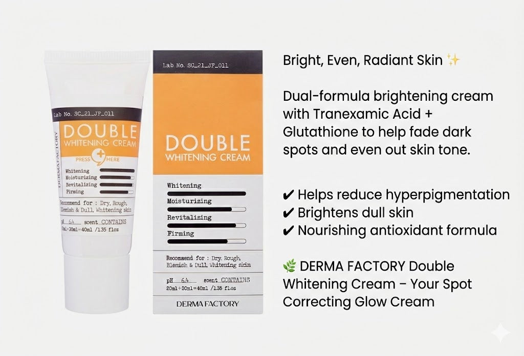 DERMA FACTORY - Double Whitening Cream - 40ml